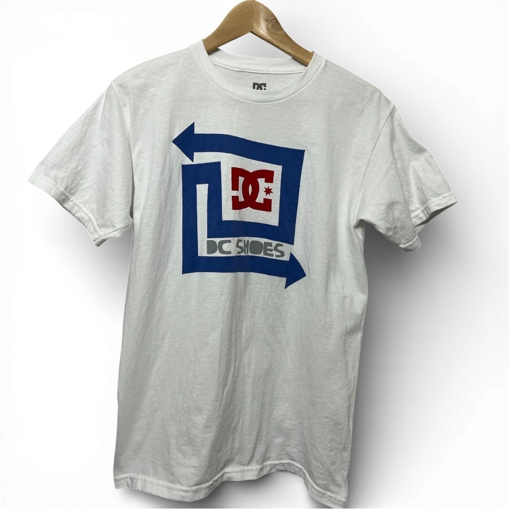 DC Shoes Skate Logo Tee White Small Graphic Small